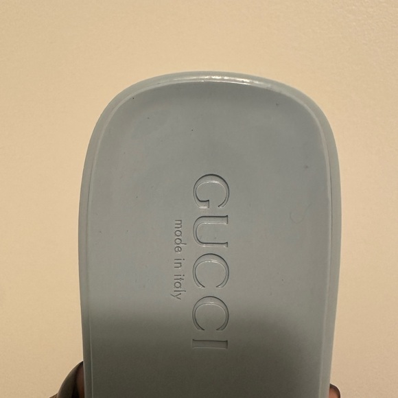 Gucci Women's Blue Slide Sandals - Picture 4 of 10